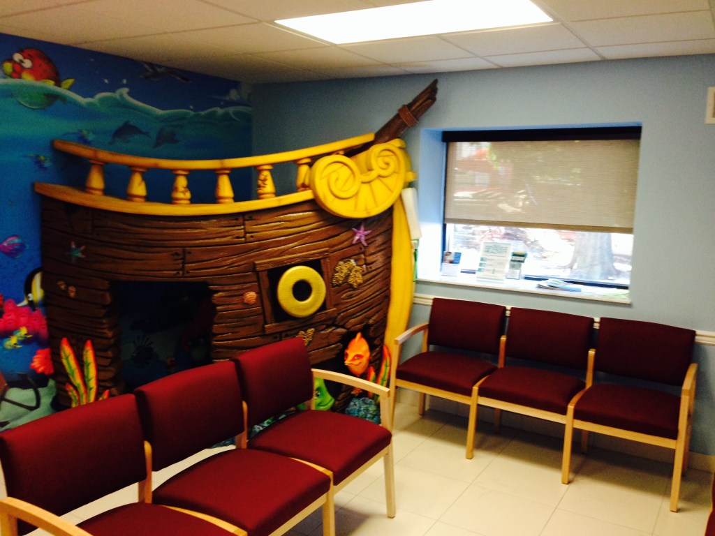Pediatric waiting area at Silvana Cumani DMD & Associates